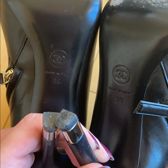 Chanel heeled booties. Size 39 - Picture 9 of 10